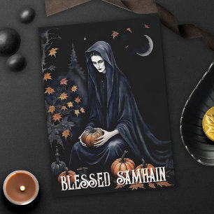 Fall Forest gesegnet Samhain Night Pagan Hexe Karte