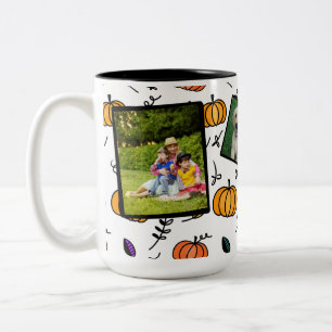 Fall-Foto-Tasse Zweifarbige Tasse