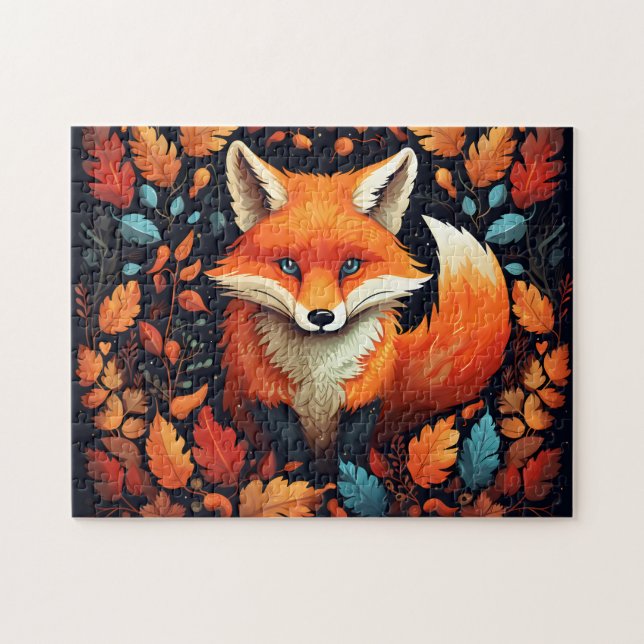 Fall Fox Puzzle (Horizontal)
