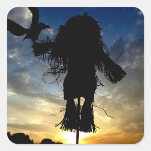 Fall-Freunde Quadratischer Aufkleber