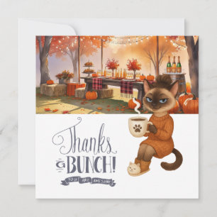 Fall Friendsgiving Dankeschön Card Dankeskarte
