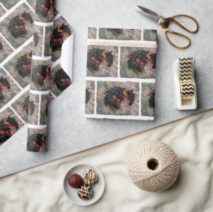 Fall Friesian Horse Geschenkpapier