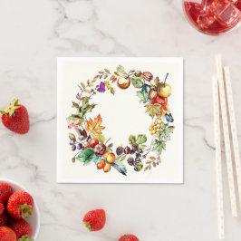 Fall Frucht- und Schmetterlingspapier Serviette