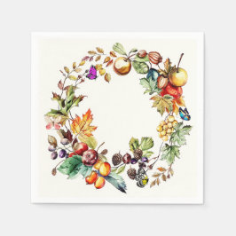 Fall Frucht- und Schmetterlingspapier Serviette