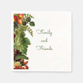 Fall Fruit Napkins Serviette