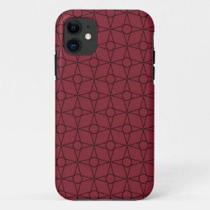 Fall Funky Geometric BT iPhone 5, Maroon Case-Mate iPhone Hülle
