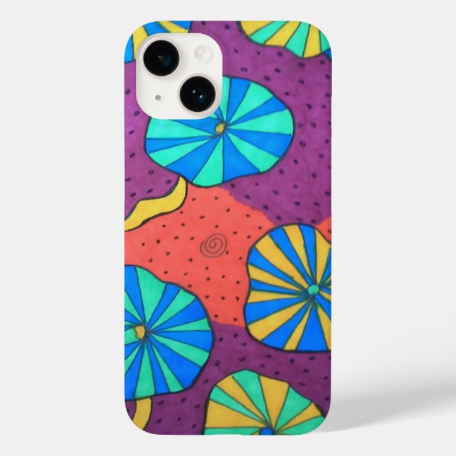 Fall Funky Retro Abstrakt iPhone 8 Case-Mate iPhone Hülle (Rückseite)