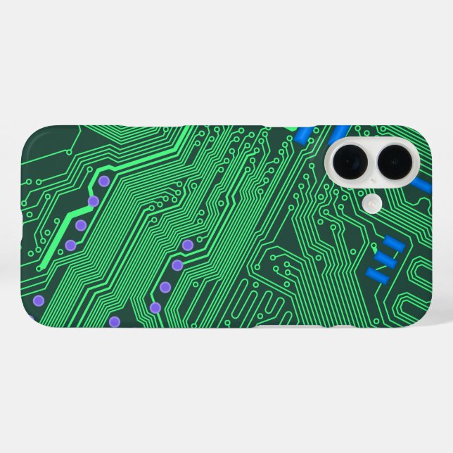 Fall für das Green Circuit Board Case-Mate iPhone Hülle (Rückseite (Horizontal))