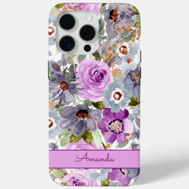 Fall für das iPhone Case für das Blumenmuster der  (Rückseite)