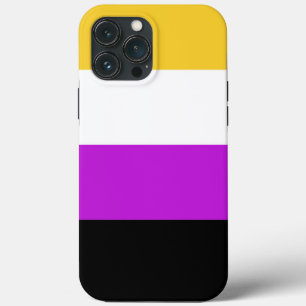 Fall für iPhone-Case für nicht binäre Farben Flag iPhone 13 Pro Max Hülle
