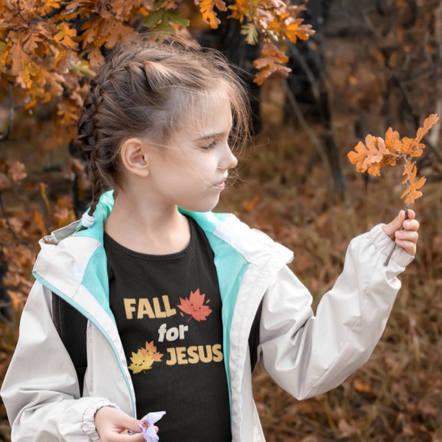 Fall für Jesus - Anpassbare Herbstgänge Kleinkind T-shirt (Von Creator hochgeladen)
