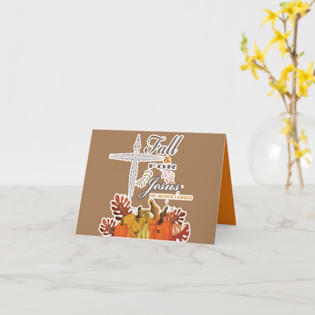 Fall für Jesus er verlasse nie 1 Karte (Gelbe Blume)