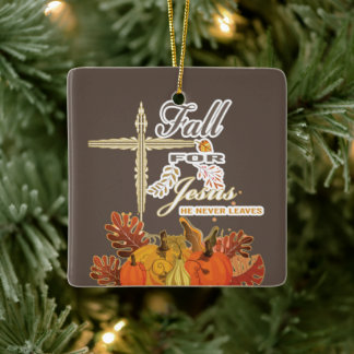 Fall für Jesus er verlasse nie 1 Keramikornament