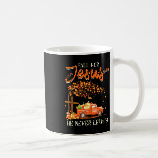 Fall für Jesus, er Verlasse nie Jesus Christi über Kaffeetasse