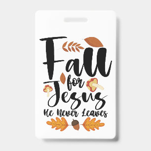 Fall für Jesus, er verlässt das Erntedankfest Chri Ausweis