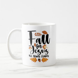 Fall für Jesus, er verlässt das Erntedankfest Chri Kaffeetasse
