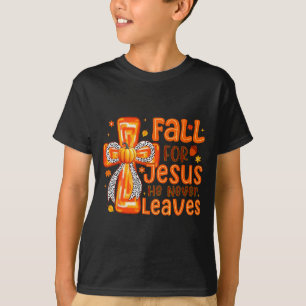 Fall für Jesus, er verlässt den Kürbis Herbst eher T-Shirt