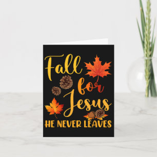 Fall Für Jesus Er Verlässt Niemals Autumn Christia Karte