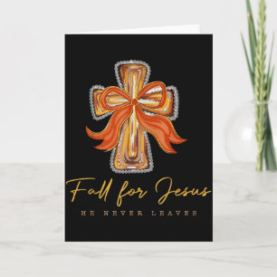 Fall Für Jesus Er Verlässt Niemals Herbst Christia Karte