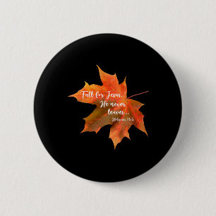 Fall Für Jesus Er Verlässt Niemals Herbst Christli Button