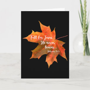 Fall Für Jesus Er Verlässt Niemals Herbst Christli Karte