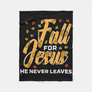 Fall für Jesus Erntedank Herbst Christlichen Männe Fleecedecke