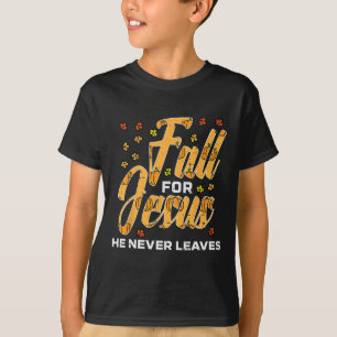 Fall für Jesus Erntedank Herbst Christlichen Männe T-Shirt