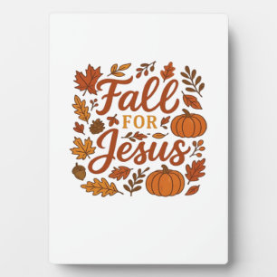 Fall Für Jesus Herbst-Kürbis Christlicher Glaube K Fotoplatte
