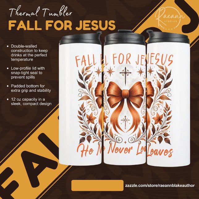 Fall für Jesus Thermal Tumbler Thermosbecher (Von Creator hochgeladen)