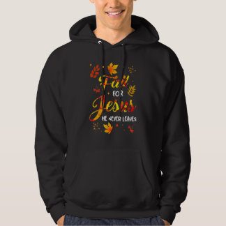 Fall für Jesus, Verlasse er nie Christliche Glaube Hoodie
