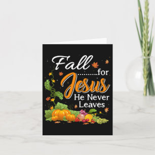 Fall für Jesus Verlasse er nie Christliche Liebhab Karte