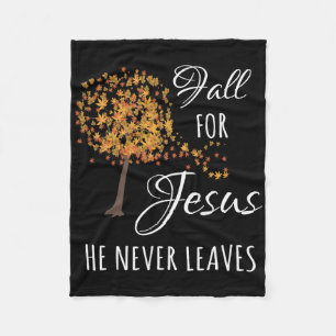 Fall für Jesus, Verlasse er nie den Glauben Herbst Fleecedecke