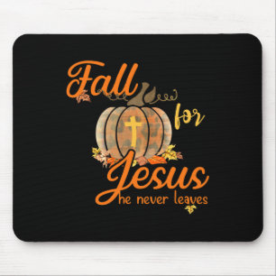 Fall für Jesus, Verlasse er nie Leopard Pumpkin Ch Mousepad
