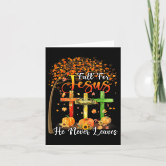 Fall für Jesus, Verlasse er nie Pumpkin Thanksgivi Karte