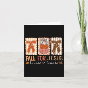 Fall für Jesus, Verlasse er nie Pumpkin Thanksgivi Karte