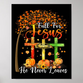 Fall für Jesus, Verlasse er nie Pumpkin Thanksgivi Poster
