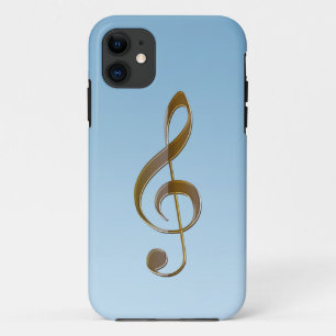 Fall für Musikliebhaber: Gold Treble Clef iPhone 5 Case-Mate iPhone Hülle