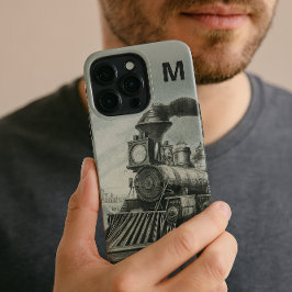 Fall für Vintage Triebzugeinheiten Monogramm iPhone 13 Pro Hülle