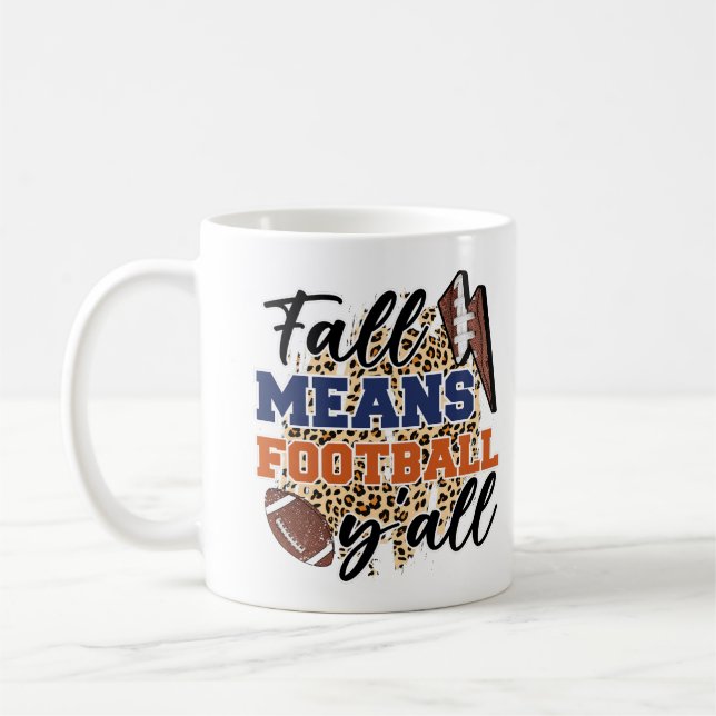 Fall: Fußball-Tasse| Gemütlicher Herbsttag Kaffeetasse (Links)