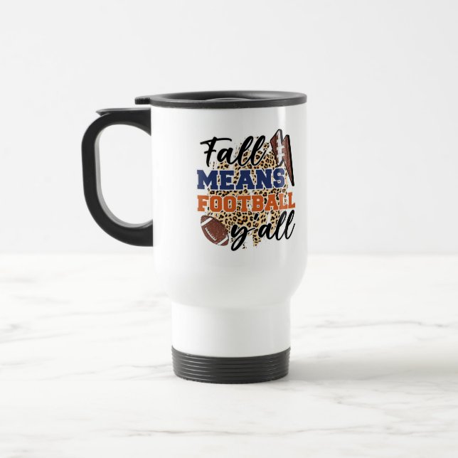 Fall: Fußball-Tasse| Gemütlicher Herbsttag Reisebecher (Links)