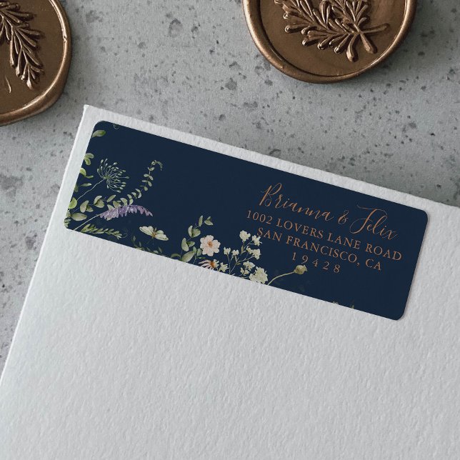 Fall Garden Wildblume Rücksendeadresse (Von Creator hochgeladen)