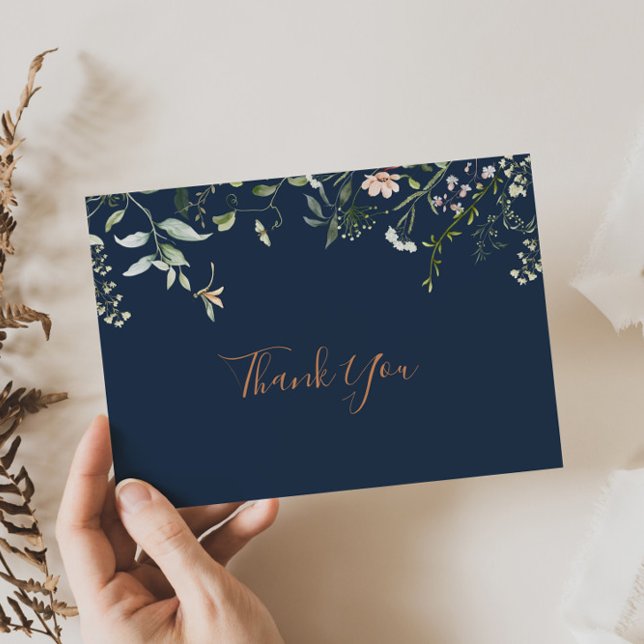 Fall Garden Wildblume Vielen Dank Postkarte (Von Creator hochgeladen)