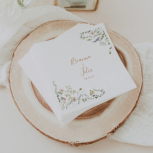 Fall Garden Wildblume Wedkin Napkin Serviette