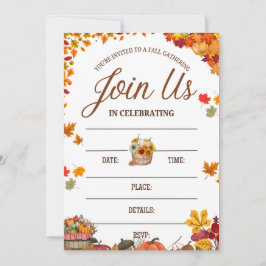 Fall Gathering Celebration Design Einladung