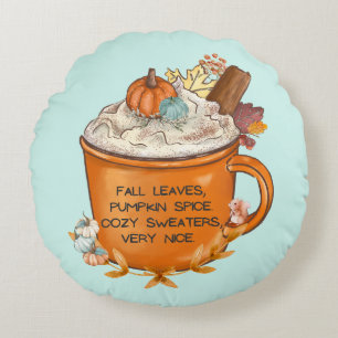 Fall-Gefühle - Doppelseitig Rundes Kissen