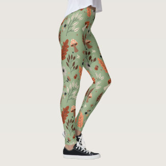 Fall Gemusterte grafische Leggings