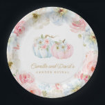 Fall Gender offenbaren rosa und blaue Pumpkins Pappteller<br><div class="desc">Geschlecht offenbart rosa und blaue Kürbisse Papier Teller. Klicken Sie auf die Schaltfläche "Weiter anpassen",  um zu bearbeiten. Passende Artikel in unserem Shop Cava Party Design</div>