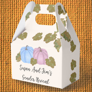 Fall Gender offenbaren wenig Pumpkin-Thema Geschenkschachtel