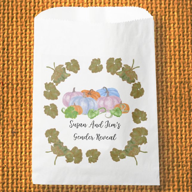 Fall Gender offenbaren wenig Pumpkin-Thema Geschenktütchen (Von Creator hochgeladen)