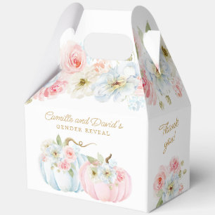 Fall Gender Reveal Pumpkin Baby Shower Geschenkschachtel